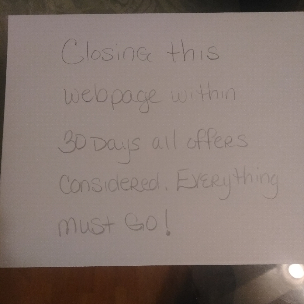 Closing Sale Everything Must Go